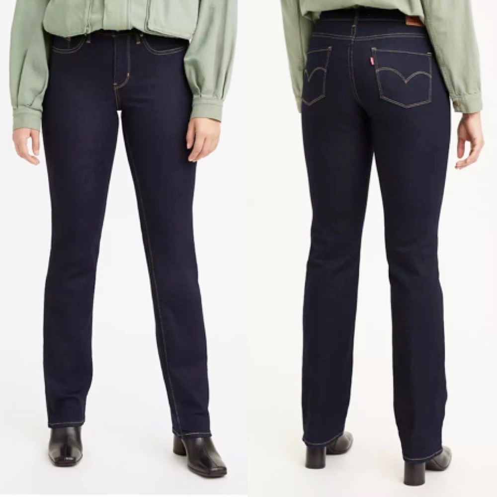 LEVI’S 314 Shaping Straight Leg Dark Wash Jeans